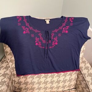 Navy Mossimo crop top